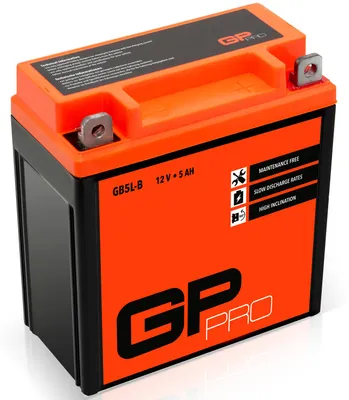 Produktbild von Gel-Batterie GP-PRO GB5L-B 12 V 5 Ah 55 A Rollerbatterie Motorradbatterie