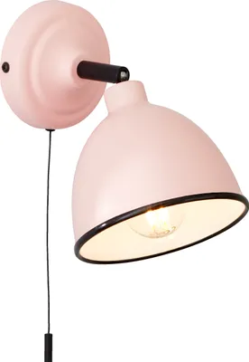 Produktbild von Wandlampe, Zugschalter, 12,5 cm Höhe, 12,5 cm Breite, E14, 28 W