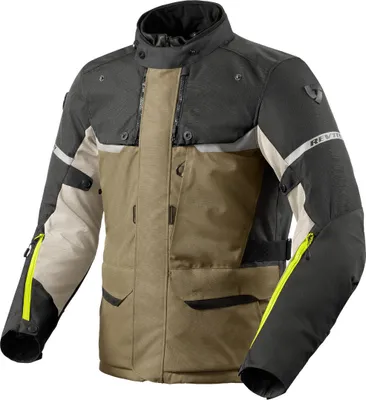 Immagine prodotto di Giacca moto tessile Revit Outback 4 H2O, verde/grigio, S