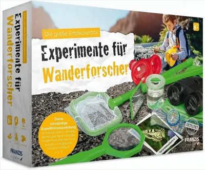 Produktbild von Die große Entdeckerbox: Experimente für Wanderforscher