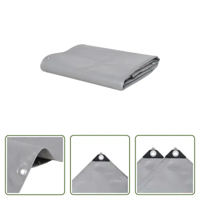 Image de The Living Store bâche 650 g/m² 2,5 x 3,5 m gris