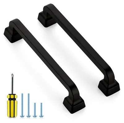 Produktbild von Schrankgriffe, 12,7 cm, Schwarz, 25 Stück