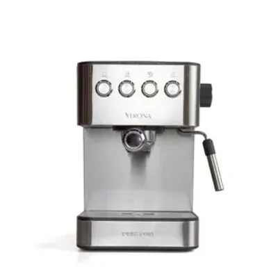 Produktbild von PRIXTON Verona, Espressomaschine, 1,8 l, Gemahlener Kaffee, 850 W, Edelstahl