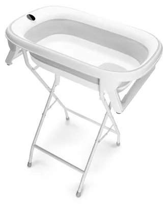 Obrázek produktu pro ZOPA Dětská skládací vanička Aquasense s teploměrem a stojanem, Grey