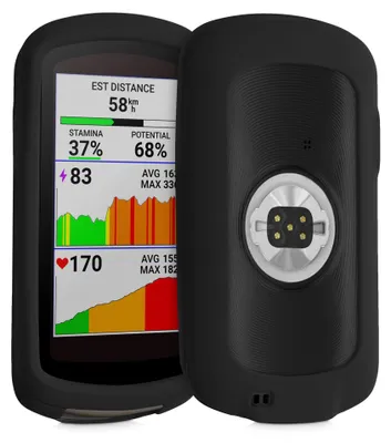 Produktbild von kwmobile Hülle kompatibel mit Garmin Edge 1040 / 1040 Solar - Silikon GPS Fahrrad Case Schutzhülle - in Schwarz