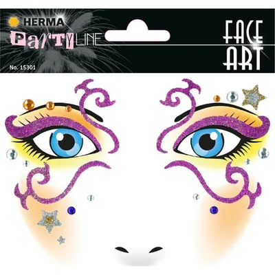 Produktbild von HERMA Face Art Sticker Gesichter "Mystery"
