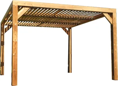 Image de Abri de jardin 10.67m² bois traité - Habrita - THO3531T - thermauvent