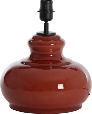 Productafbeelding van Tafel lamp - rood - Verde - glas - losse lamp - E27 - 1738464 - Light & Living