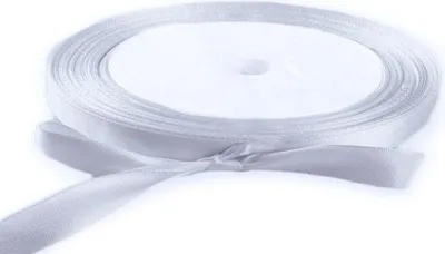 Produktbild von Satinband 6 mm, silber