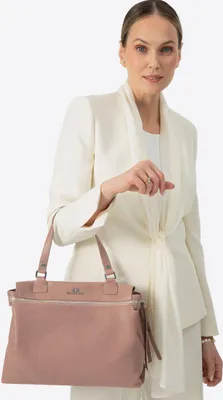 Image de Étui pour femmes Wittchen en cuir naturel, beige