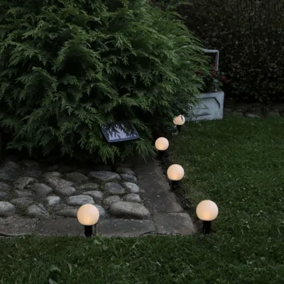Produktbild von Best Season LED-Solarlichterkette "BallsCombo" 6 teilig Farbe warm white, Hängen oder Stecken, ca. 5m, out, 477-57