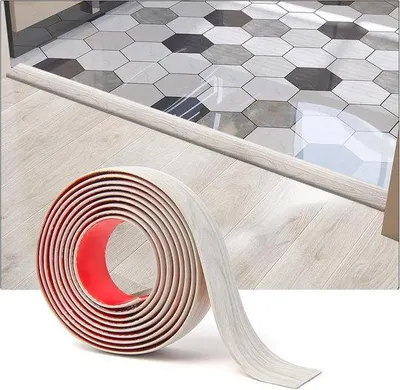 Produktbild von Übergangsprofil für Böden - 122x4x0,3 cm, Weiß gewaschen