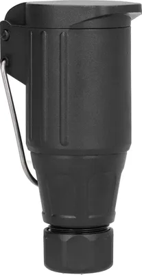Productafbeelding van 12V, 13-polige stekker voor aanhangwagens, elektrische stekkeradapter, ABS en messing, geschikt voor vrachtwagens, campers, auto's en boten