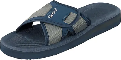 Produktbild von Damen Sandalen mit breitem Riemen, verstellbarem Klettverschluss und profiliertem Fußbett