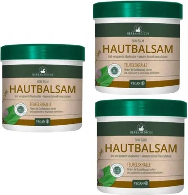Produktbild von 3x 250 ml Herbamedicus Hautbalsam Teufelskralle