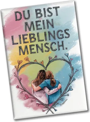 Produktbild von Bist mein Lieblingsmensch Souvenir Souvenir Magnet mit Zwei Freundinnen