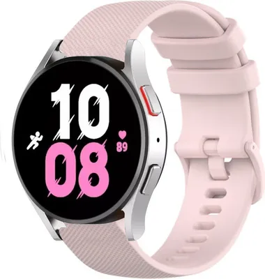 Produktbild von Strap-it Samsung Galaxy Watch 5 - 44mm Luxus-Silikonarmband (Rosa)