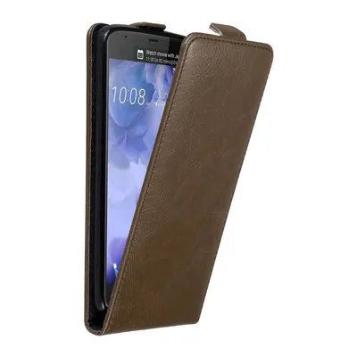 Obrázek produktu pro Cadorabo Pouzdro pro HTC U ULTRA Ochranný kryt v hnědé barvě Flipové pouzdro Kryt na mobil
