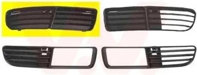 Immagine prodotto di VAN WEZEL Griglia di ventilazione per paraurti anteriore della VW Polo hatchback (6N1)