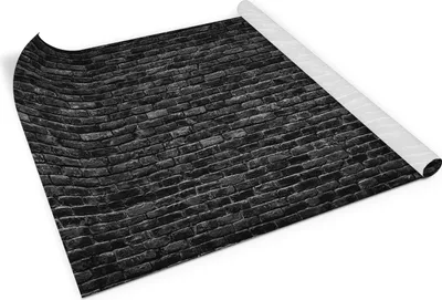 Produktbild von Schwarze ziegel– Möbelfolie selbstklebend – PVC Klebefolie für Möbel – Küche – Schränke – Möbelrenovierungsfolie – Möbeldekorfolie – 100x50 cm