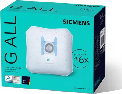 Produktbild von SIEMENS VZ16GALL 16 Staubsaugerbeutel SuperTEX TYP G GALL ersetzt VZ123GALL NEU