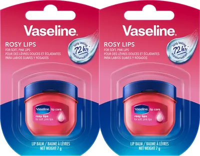 Produktbild von Vaseline Lip Therapy 7G Rosy | Pflegender Lippenbalsam für optimale Feuchtigkeit | Doppelpack 2 x 7g (Rosy (2er Pack))