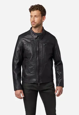 Produktbild von Herren Lederjacke Ricano SHELBY – Schwarz / 2XL