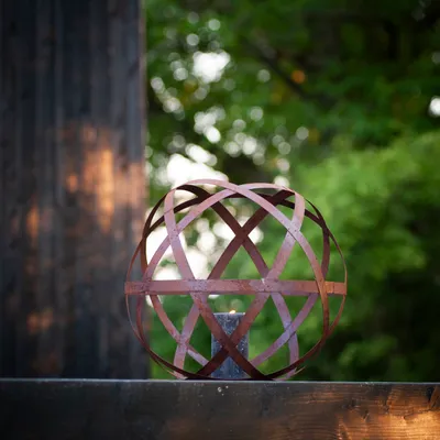 Immagine prodotto di Giardino e terrazza Grande palla da giardino rustica - acciaio inox 40 cm
