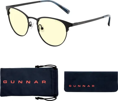 Produktbild von Gunnar Optiks Apex, Uni, Oval, Schwarz, Blau, Bernstein, 5,1 cm, 14 cm