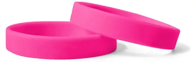 Produktbild von CombiCraft Silikon Einlassbänder - Pink - 50 Stück