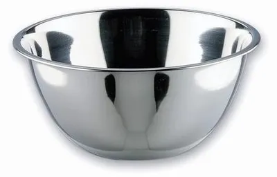 Obrázok produktu pre Unyqoos® Veľká kužeľovitá nerezová miska, objem 17,4 l, priemer 45 cm – vyrobená z nerezovej ocele, vhodná na miešanie, servírovanie a skladovanie