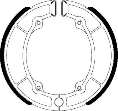 Produktbild von FERODO Bremsbackensatz Trommelbremse für YAMAHA MOTORCYCLES RD FSB733A