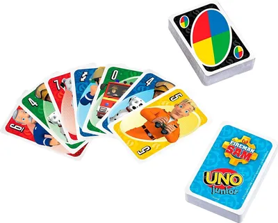 Produktbild von Mattel - UNO - Feuerwehrmann Sam Kartenspiel Gesellschaftsspiel