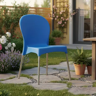 Produktbild von Linder - Outdoor-Stuhl, Blau, ein Stuhl Italy