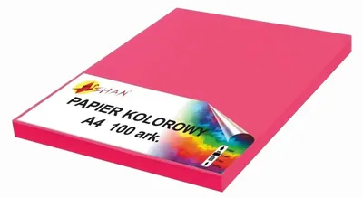 Image de Papier couleur A4 100g rose intensif 100 feuilles