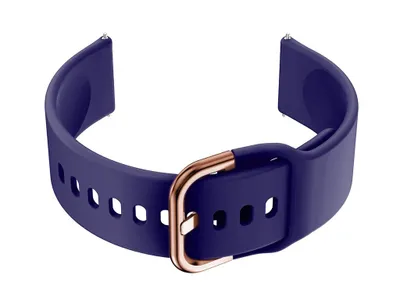 Immagine prodotto di Cinturino in gomma per smartwatch U01 - blu navy/rosegold - 18 mm