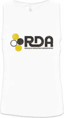 Produktbild von Urban Backwoods RDA Ressources Development Administration, Ärmelloses T-Shirt, Farbe: Weiß, Größe: XL