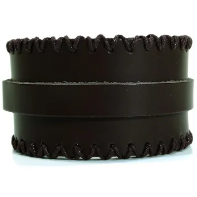 Produktbild von CJBB1902 Herren Armband Leder braun 21 cm