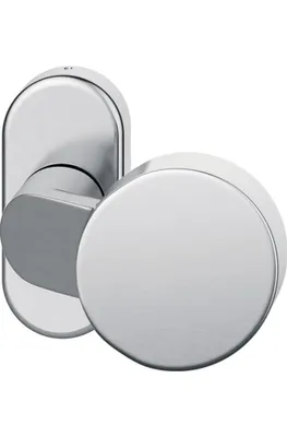 Produktbild von FSB Rahmentürknopf 0809 feststehend Aluminium EV 1 ovale Rosette - 0 07 0809 42801 0105