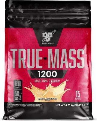 Produktbild von BSN True-mass 1200- 4,73 kg Vanilla Ice Cream