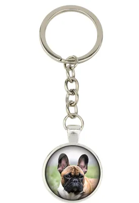Produktbild von Französische Bulldogge - Schlüsselanhänger mit Ihrem Foto, Schlüsselanhänger, Taschenanhänger der Marke Art-Dog