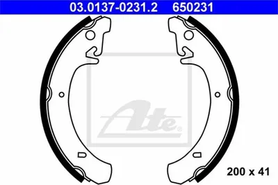 Produktbild von Ate Bremsbackensatz Hinterachse 03.0137-0231.2