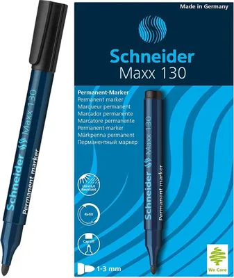 Produktbild von Schneider Permanent-Marker Maxx 130 schwarz 1-3mm 10 Stk.