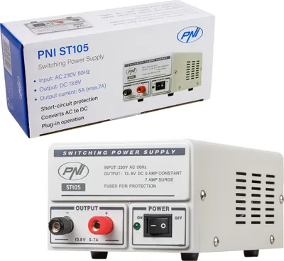 Produktbild von Schaltspannungsquelle PNI ST105 Eingang 230 V AC, Ausgang 12 V DC, 5 A