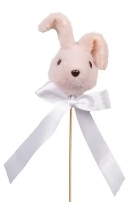 Obrázek produktu pro Clayre & Eef dekorativní figurka králíka 7x7x33 cm růžový textil