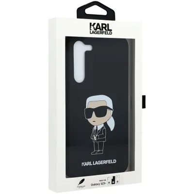 Obrázek produktu pro Karl Lagerfeld KLHCS23MSNIKBCK S23+ S916 Hardcase black/black silikonové ochranné pouzdro Ikonik