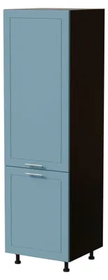 Produktbild von Vorratsschrank BARI 60x59x207cm lackiert Farbe wählbar BA-D14/DP/60/207,RAL 5024 pastellblau matt,schwarz