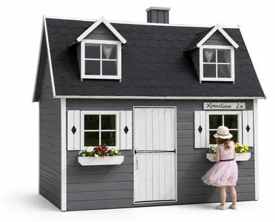 Produktbild von Zweistöckiges Kinderspielhaus Spielhaus 2,48×1,61x2,40 Spielhütt #3995