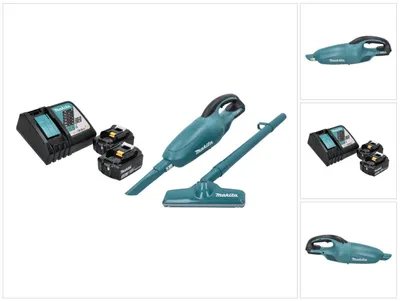Produktbild von Makita DCL 180 RF Akku Staubsauger 18 V Grün + 2x Akku 3,0 Ah + Ladegerät