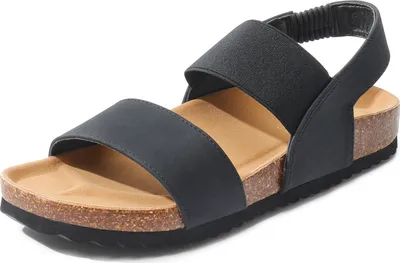 Produktbild von DREAM PAIRS Damen Pantoletten Sandals Riemchensandalen Sommer Strappy Sandal,Farbe:SCHWARZ,Größe:40